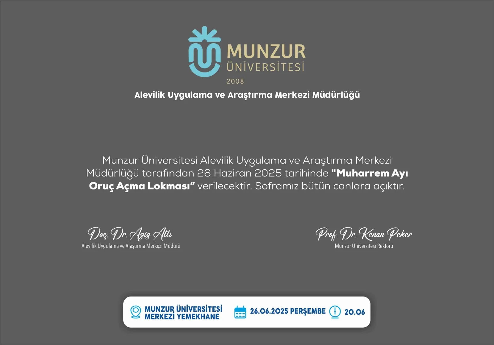 Muharrem Ayı Oruç Açma Lokması