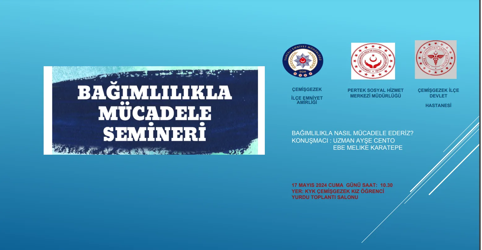 Öğrencilerimiz Bağımlılıkla Mücadele Seminerine Katıldı