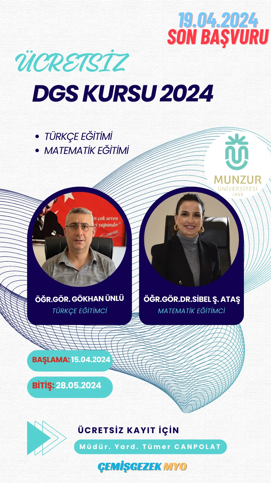 Öğrencilerimize Ücretsiz DGS Kursu