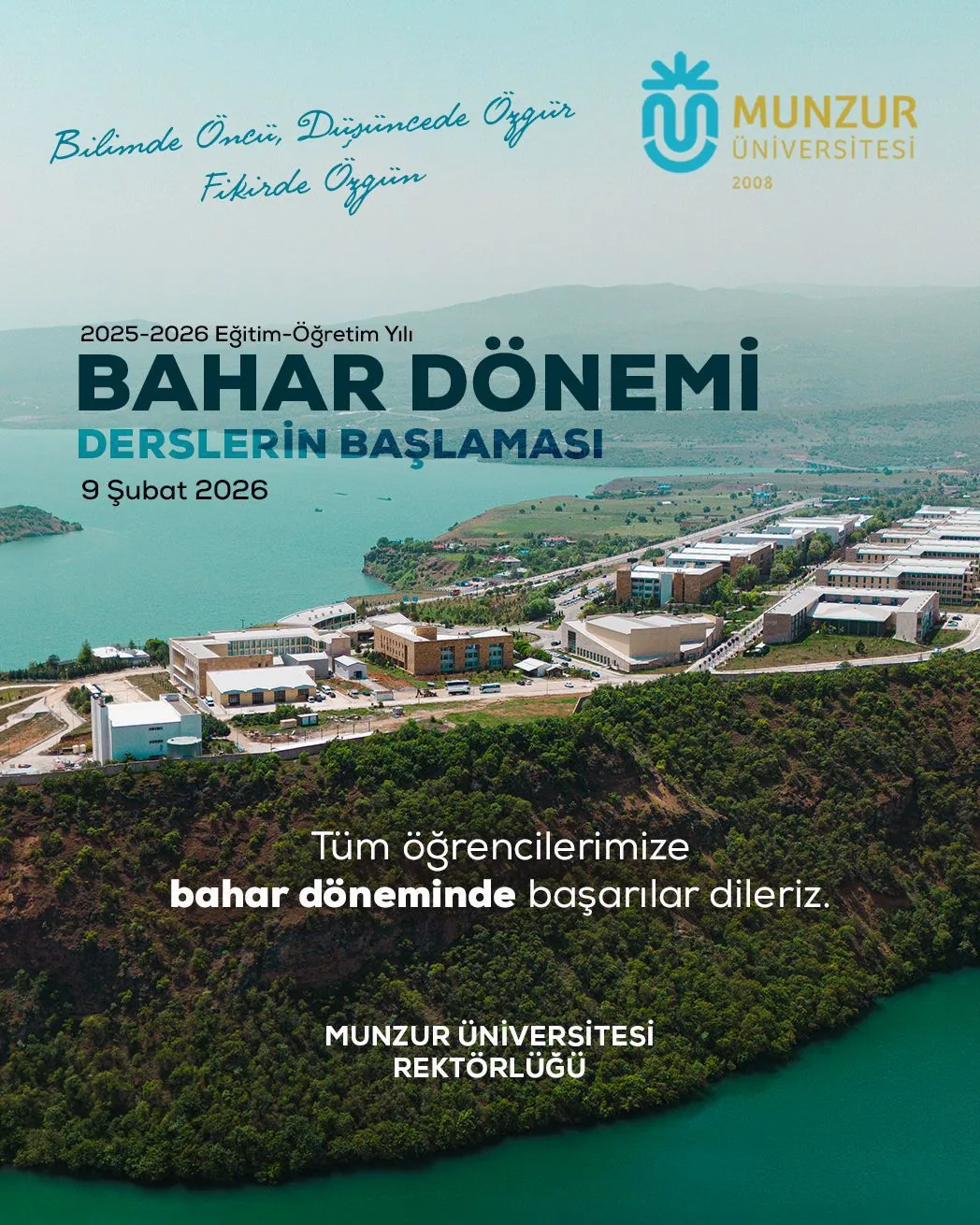 2025-2026 Eğitim-Öğretim Yılı Bahar Yarıyılı Tüm Öğrencilerimize Hayırlı Olsun!