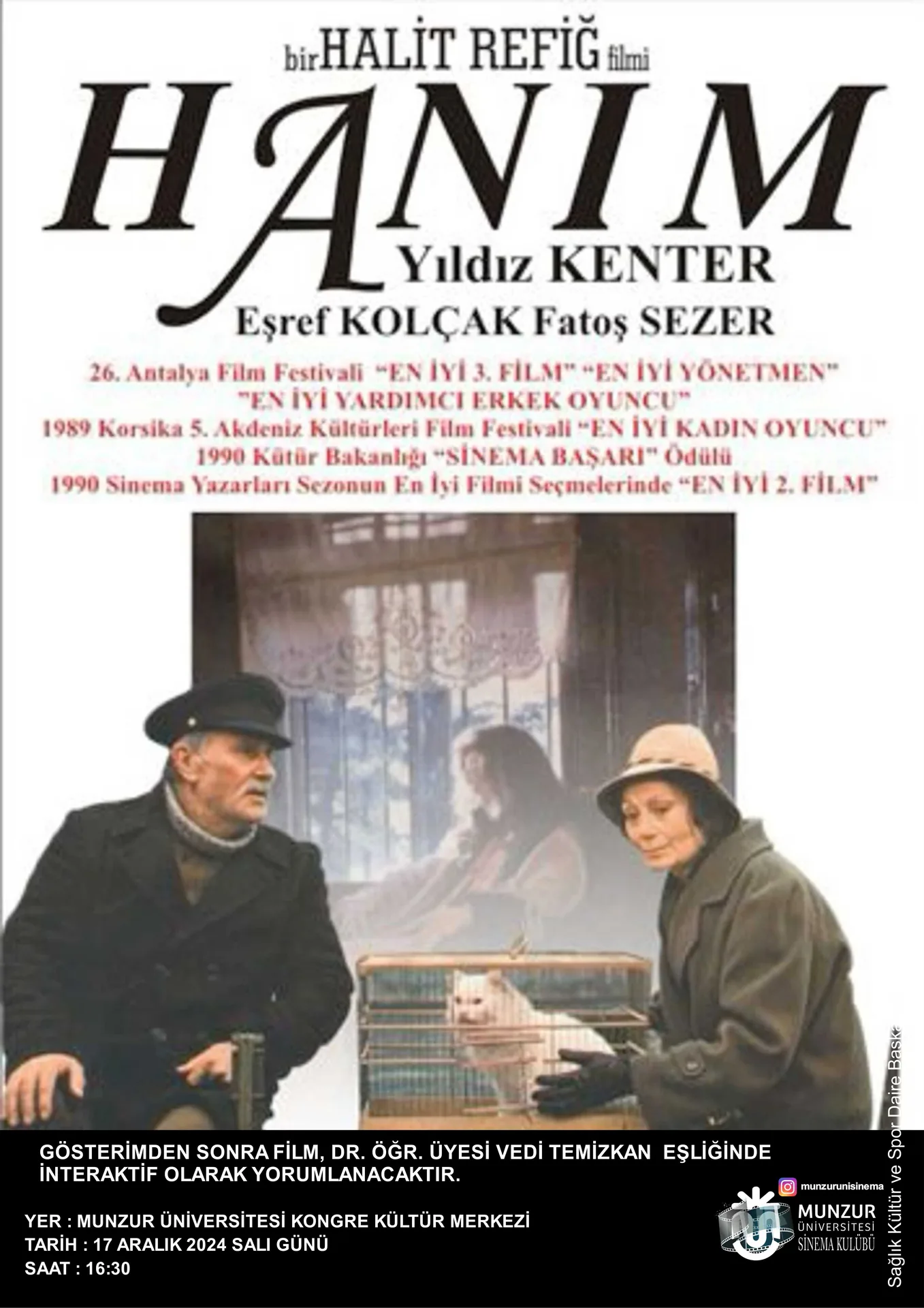 Sinema Kulübü 17 Aralık 2024 Film Gösterimi