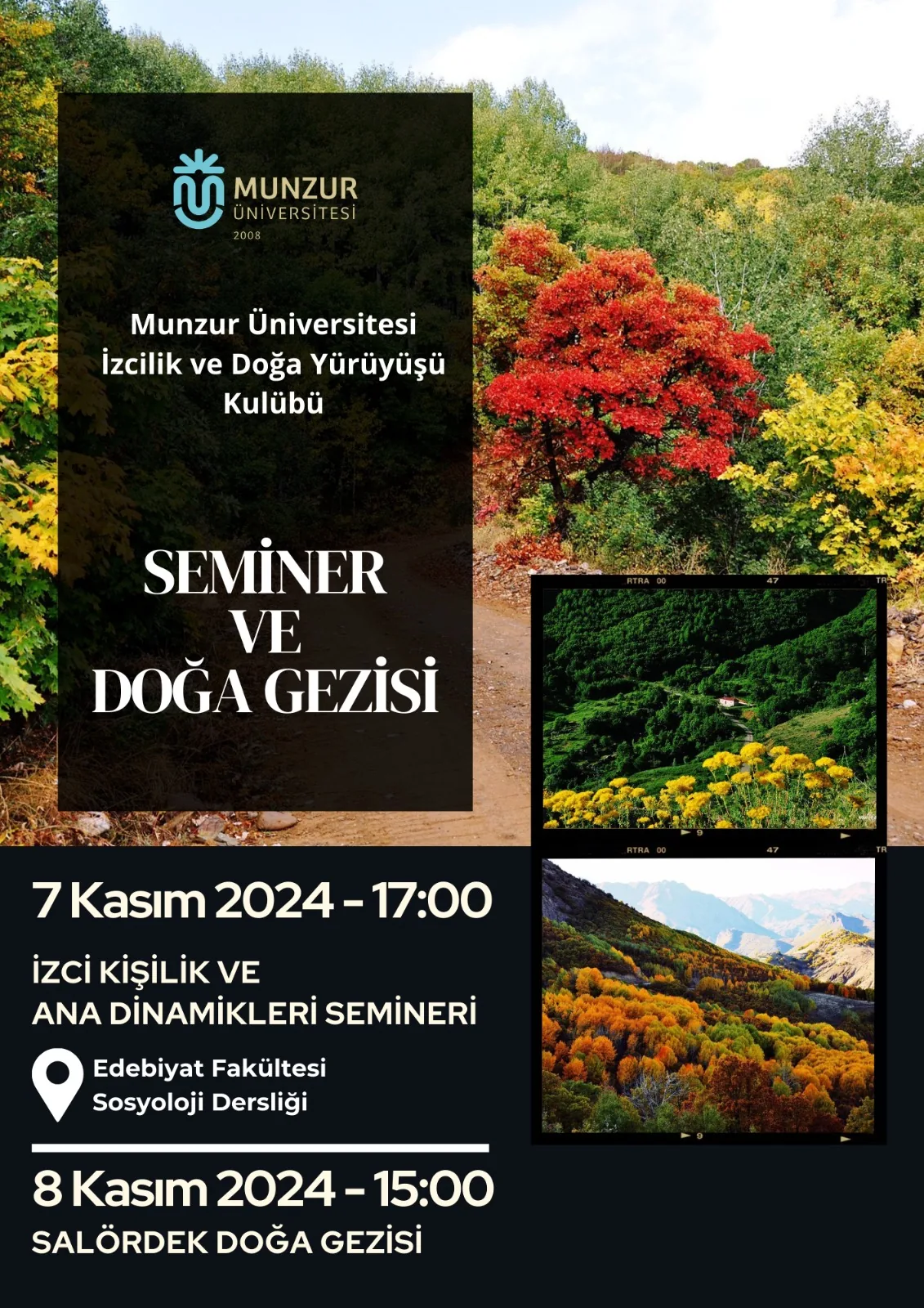 İzcilik ve Doğa Yürüyüşü Kulübü Seminer ve Doğa Gezisi Etkinliği