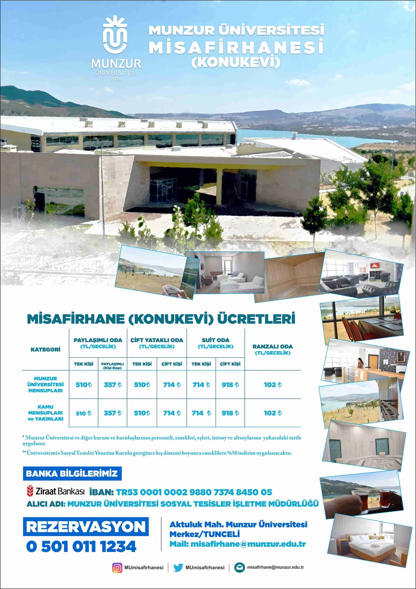 Misafirhane(Konukevi) Güncel Fiyat Listesi