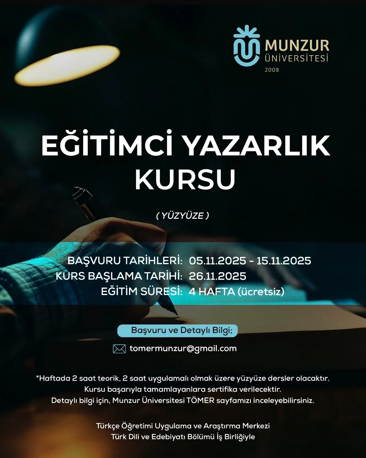 Eğitimci Yazarlık Kursumuzun İkincisi Başlıyor