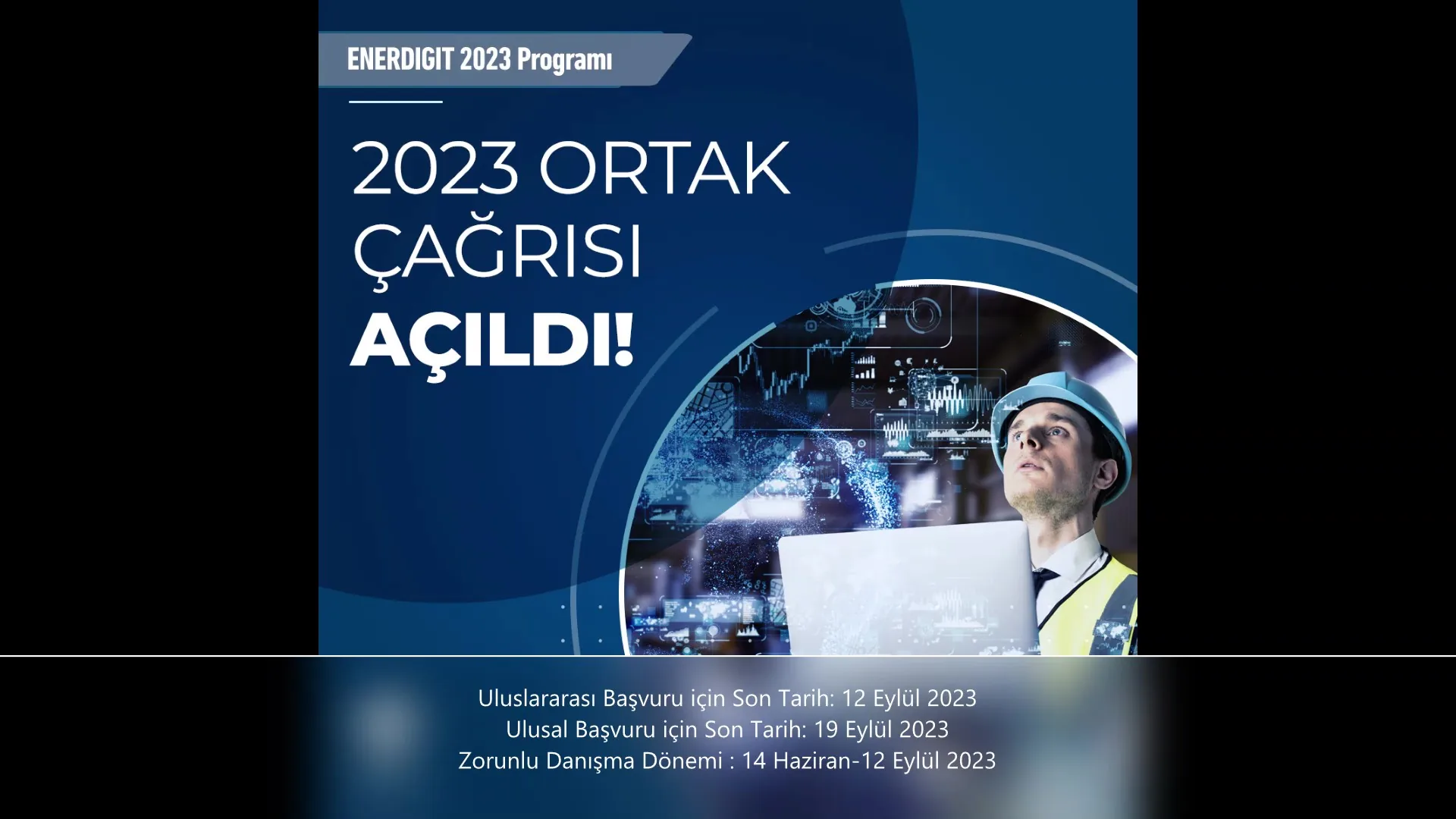 ENERDIGIT 2023 ORTAK ÇAĞRISI - ULUSLARARASI BAŞVURU İÇİN SON TARİH: 12 EYLÜL !!!!