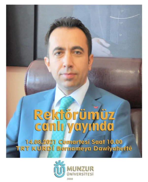 Prof. Dr. Ubeyde İpek, TRT KÜRDÎ'de Canlı Yayına Katılıyor