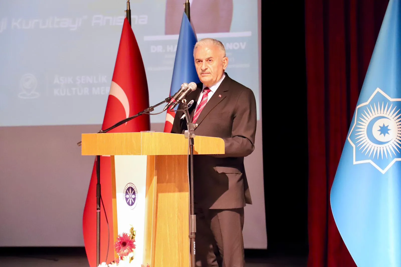 Rektörümüz Prof. Dr. Kenan PEKER, Ardahan Üniversitesi'nde Gerçekleştirilen Türk Devletleri Teşkilatı Konseyi Başkanı ve Azerbaycan Eski Başbakanı Dr. Hasan HASANOV’un Fahri Doktora Tevcih Törenine Katıldı