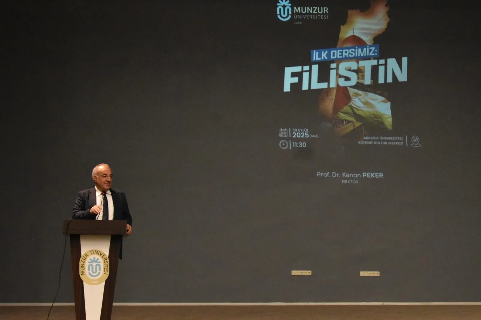 Munzur Üniversitesi'nde “İlk Dersimiz: Filistin” Oldu