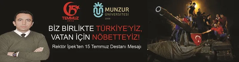 Rektör İpek'ten 15 Temmuz Demokrasi ve Milli Birlik Günü Mesajı