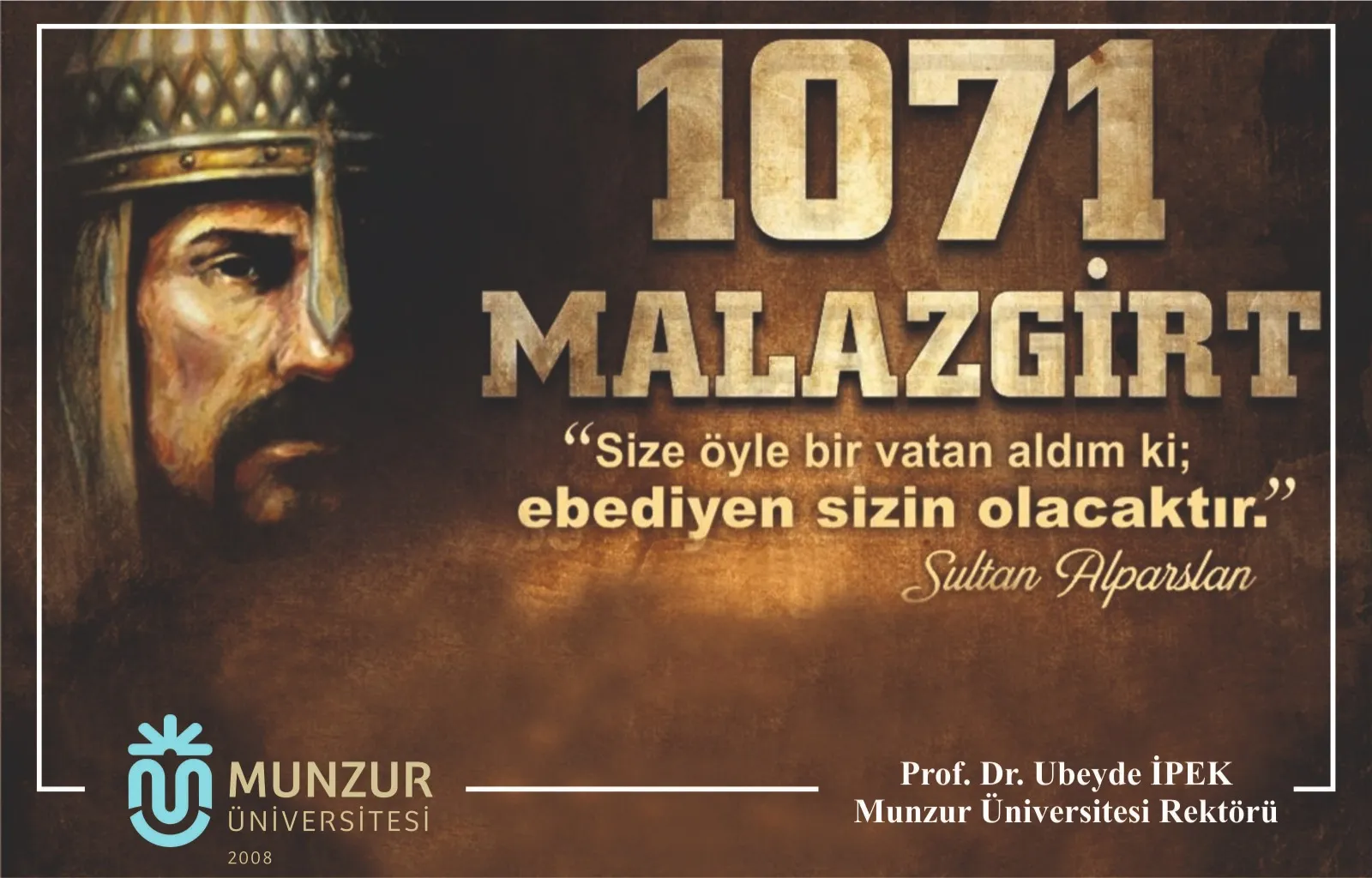 Rektör İpek’ten ‘Malazgirt Zaferi’ Mesajı