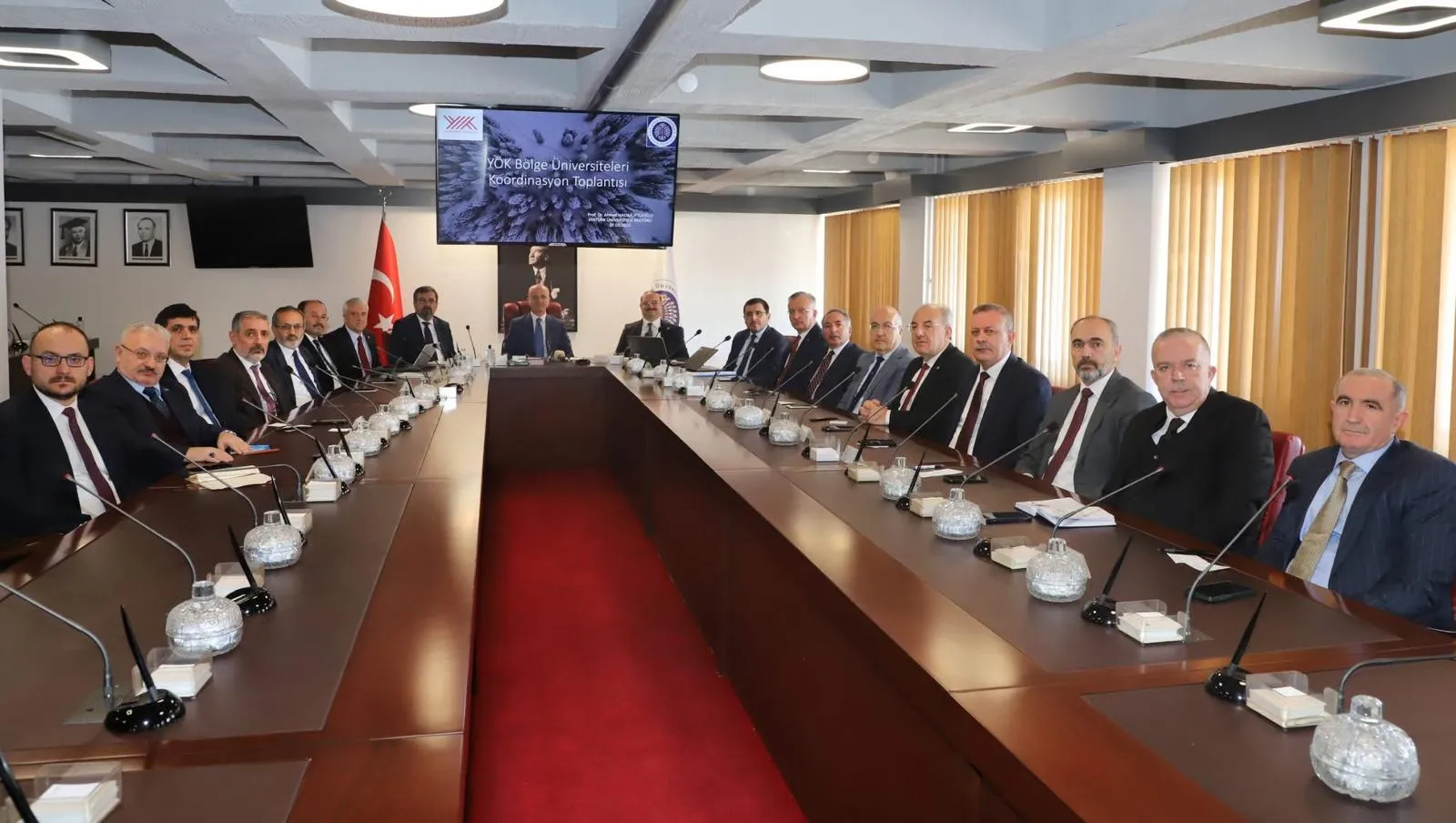 Rektörümüz Prof. Dr. Kenan PEKER; Atatürk Üniversitesi'nde yapılan Bölge Üniversiteleri Koordinasyon Toplantısına Katıldı