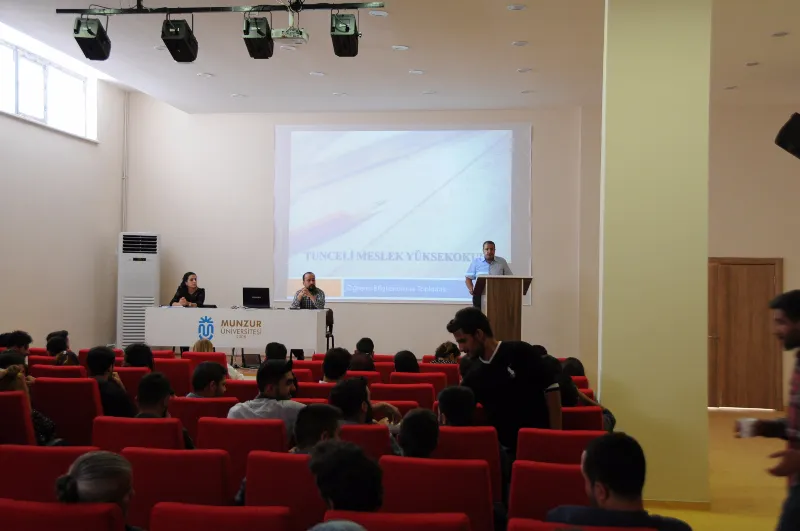 Tunceli MYO Öğrenci Bilgilendirme Toplantısı Yapıldı