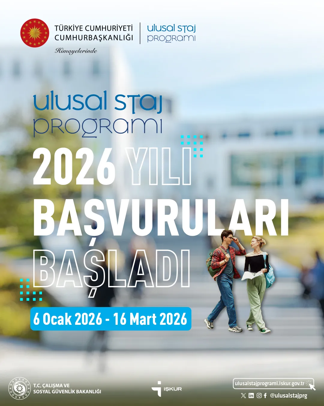 Ulusal Staj Programı 2026 Yılı Başvuruları Başladı