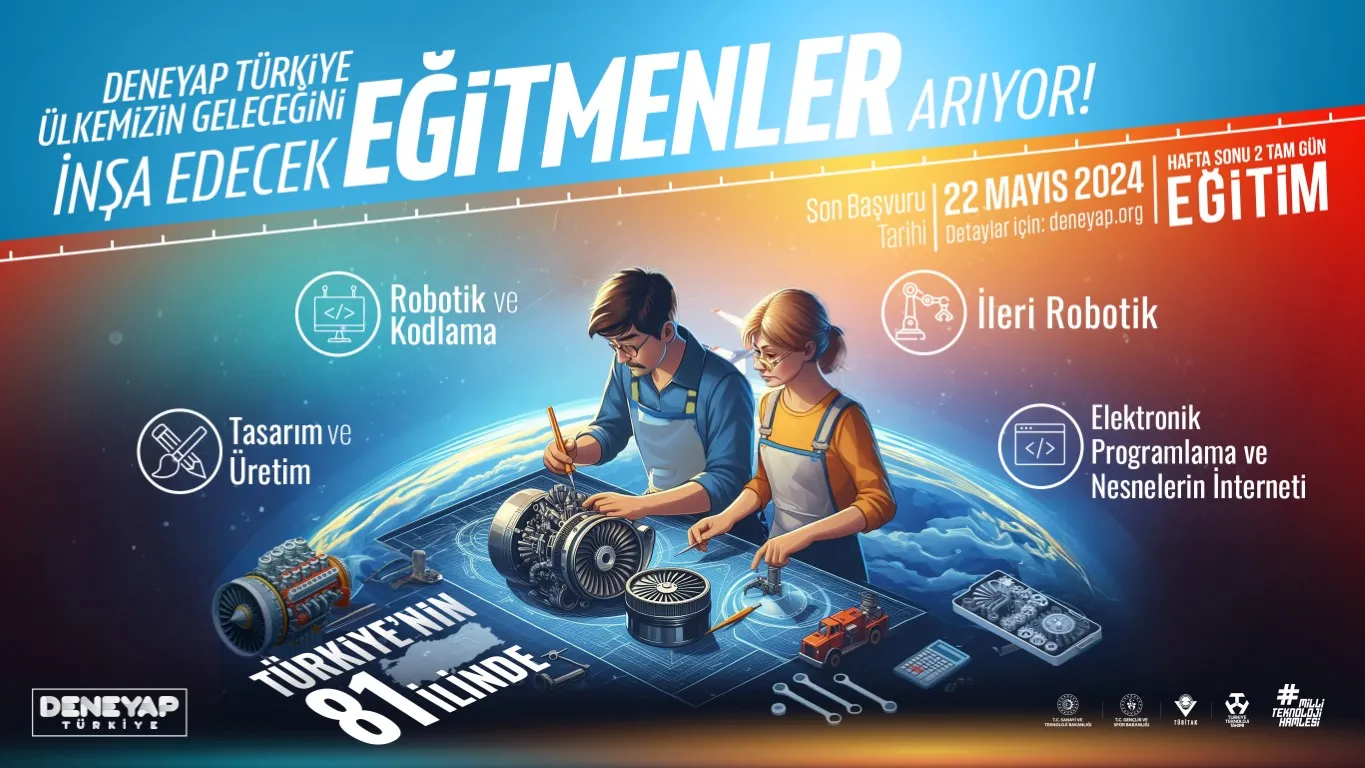 Deneyap Teknoloji Atölyesi Süreli Eğitmen Başvuruları